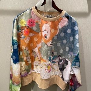 NET Disney Bambi Sweatshirt- Medium 🦌 🐰 🌸